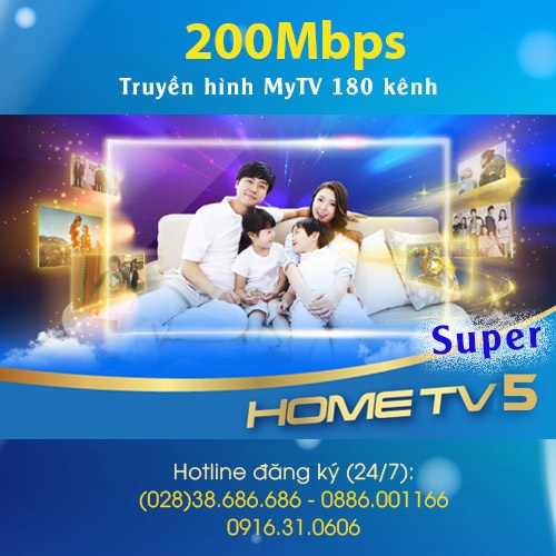 Gói Home TV5 Super VNPT 200Mbps
