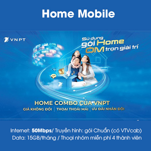 Gói Home mobile 50mbps vnpt