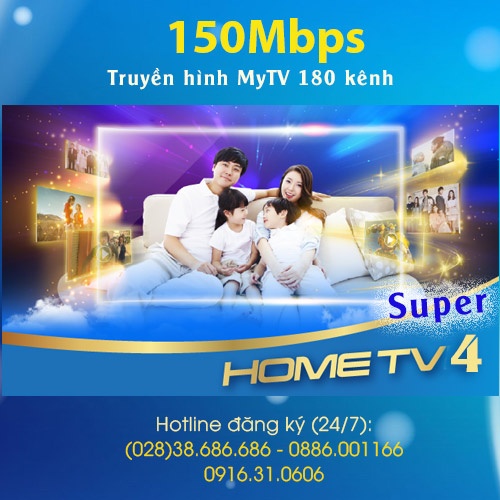 gói Home TV4 Super VNPT 150Mbps